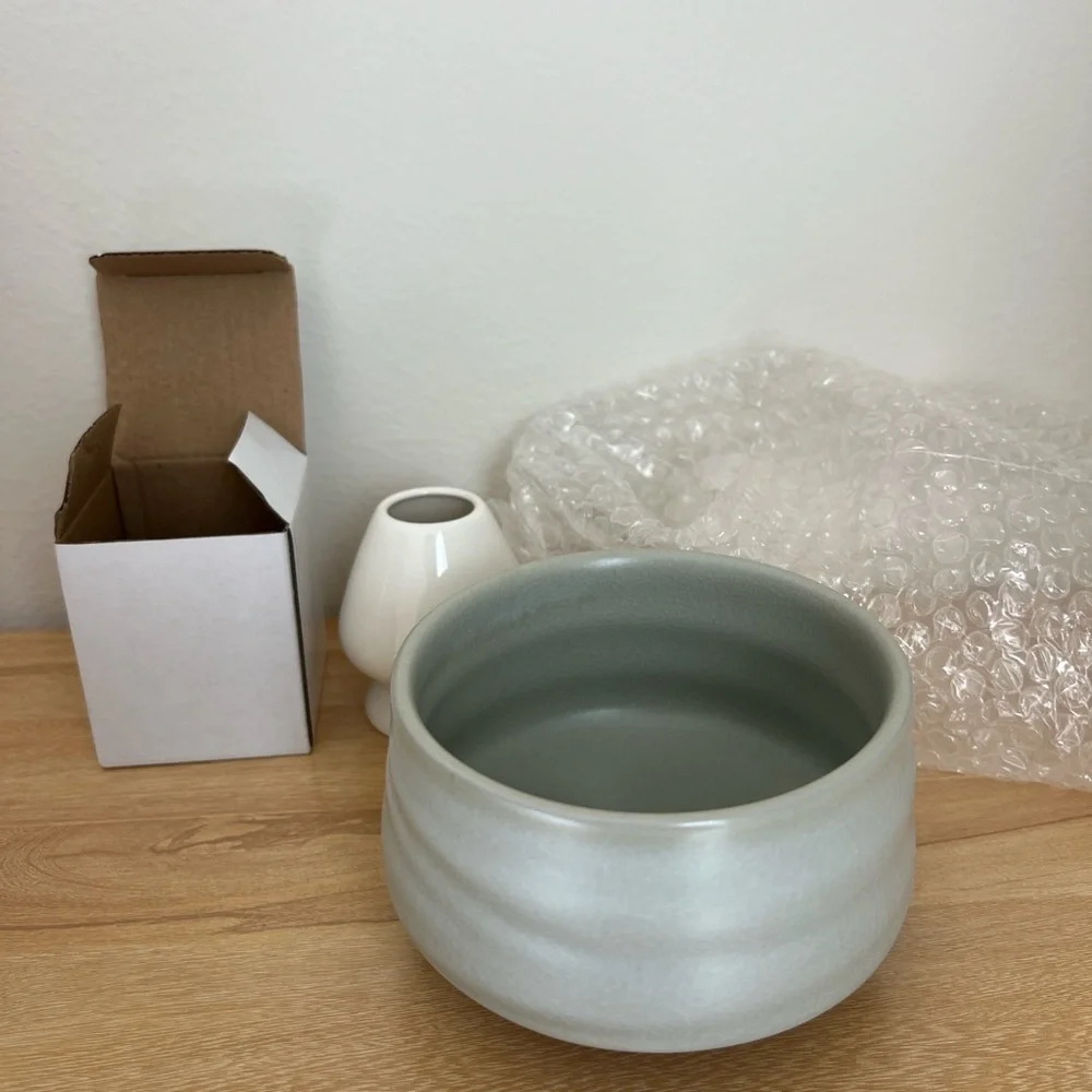 Matcha bowl set (bowl + whisk holder)
